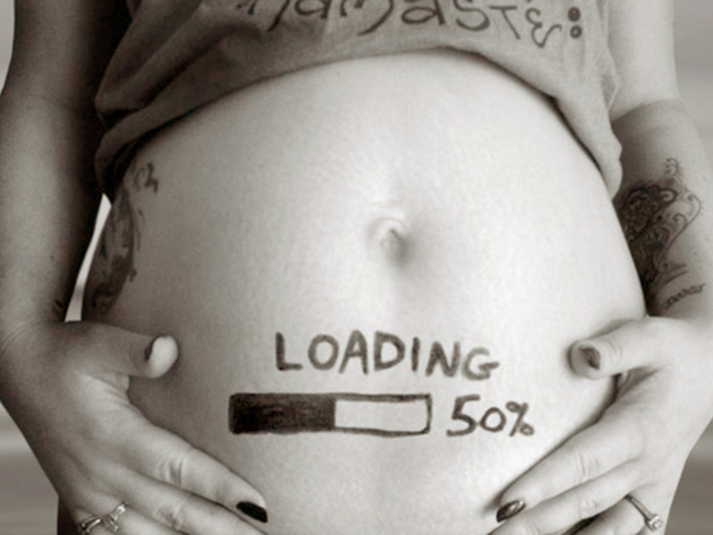 Домашняя фотосессия беременной