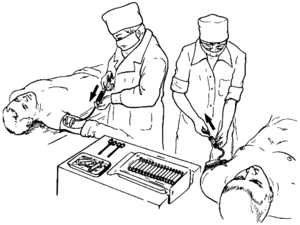 Впервые опыт аутогемотерапии был описан в 1905 году